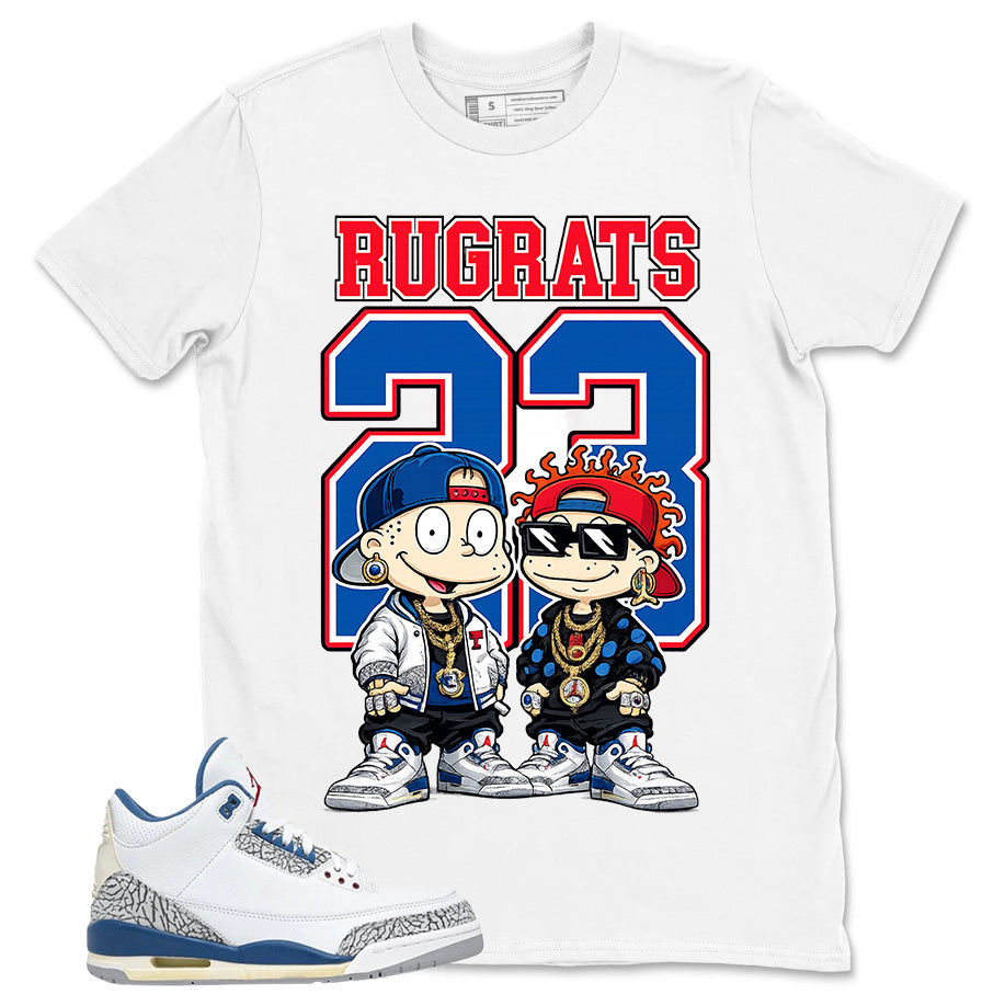 White True Blue 3s Zadago Shirt Rugrats 23 Graphic