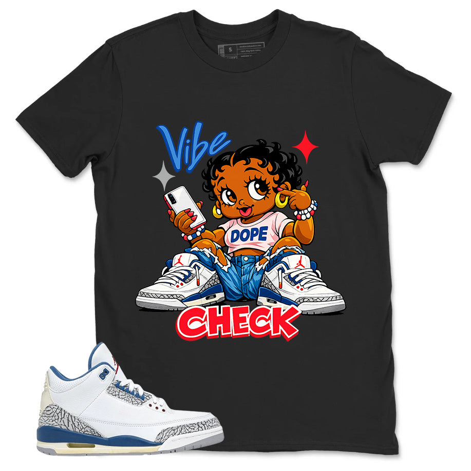 White True Blue 3s Zadago Shirt Vibe Check Graphic