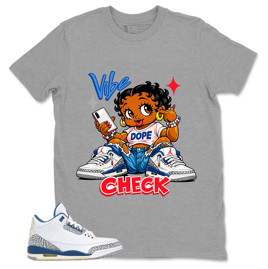 White True Blue 3s Zadago Shirt Vibe Check Graphic