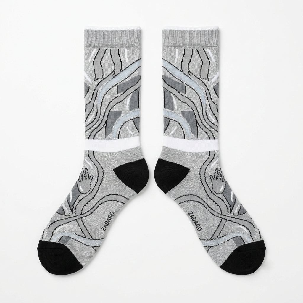 Wings Socks – Women’s Air Jordan 5 Retro Inspired Mid-Calf Unisex Crew Socks