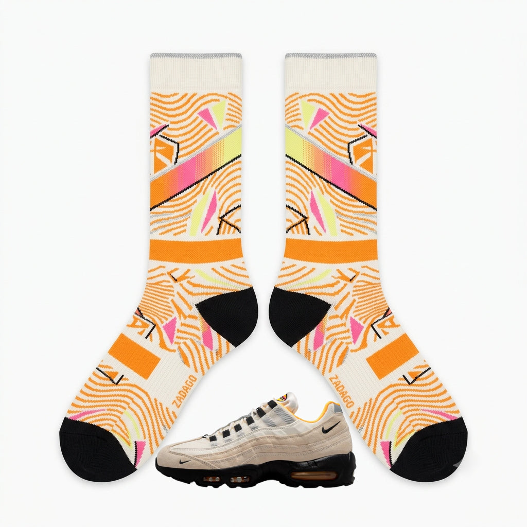 World Cup Pack Sail Club 58 Socks – SB Air Max 95 Inspired Mid-Calf Unisex Crew Socks