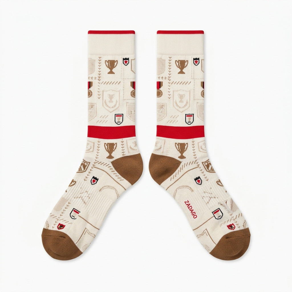 World’s Best Dad Sneaker Match Socks – Air Jordan 3 Inspired Mid-Calf Crew Socks