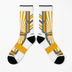 Yellow Ochre Socks – Air Jordan 6 Retro Inspired Mid-Calf Unisex Crew Socks