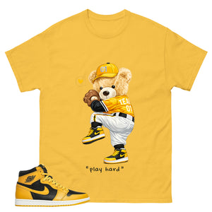 Yellow Pollen 1s Zadago Shirt Baseball Play Hard Graphic