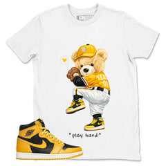 Yellow Pollen 1s Zadago Shirt Baseball Play Hard Graphic