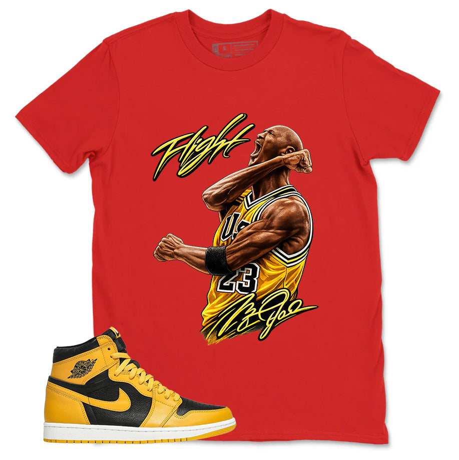 Yellow Pollen 1s Zadago Shirt Flight Victory MJ Graphic