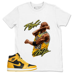 Yellow Pollen 1s Zadago Shirt Flight Victory MJ Graphic