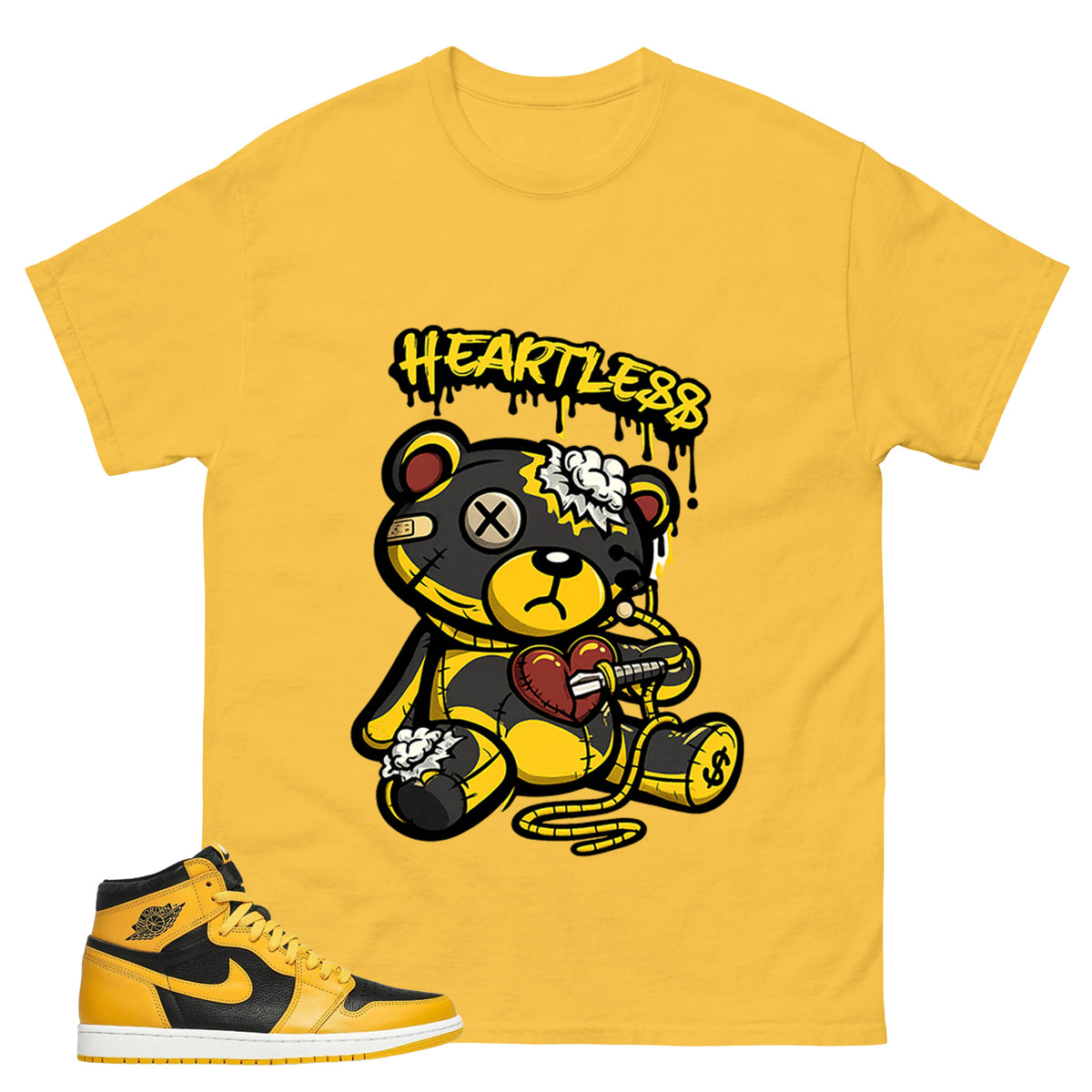 Yellow Pollen 1s Zadago Shirt Heartless Graphic