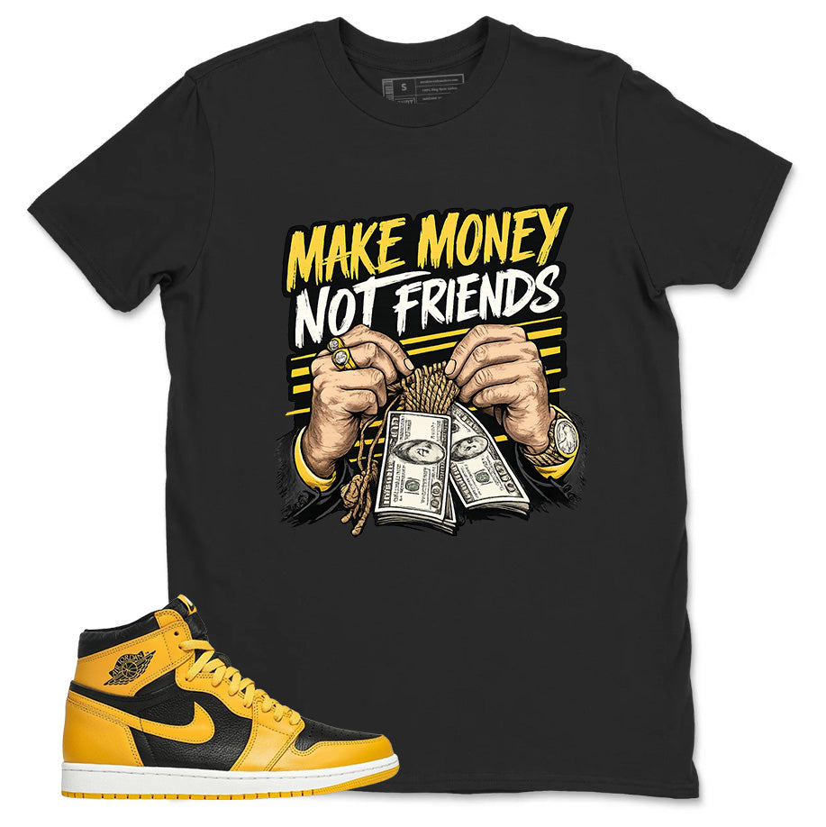 Yellow Pollen 1s Zadago Shirt Make Money Not Friend Graphic