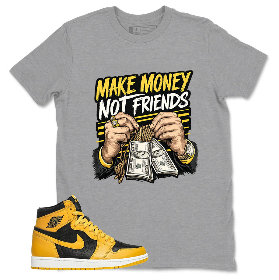 Yellow Pollen 1s Zadago Shirt Make Money Not Friend Graphic