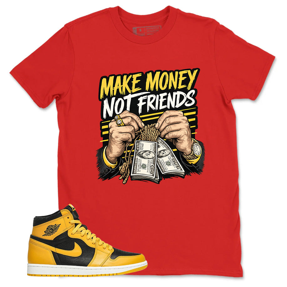 Yellow Pollen 1s Zadago Shirt Make Money Not Friend Graphic