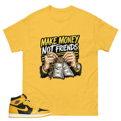 Yellow Pollen 1s Zadago Shirt Make Money Not Friend Graphic