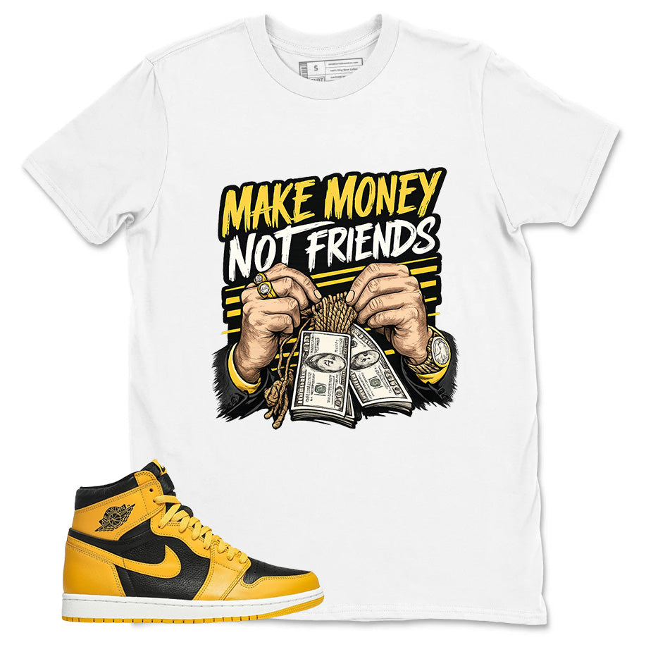 Yellow Pollen 1s Zadago Shirt Make Money Not Friend Graphic