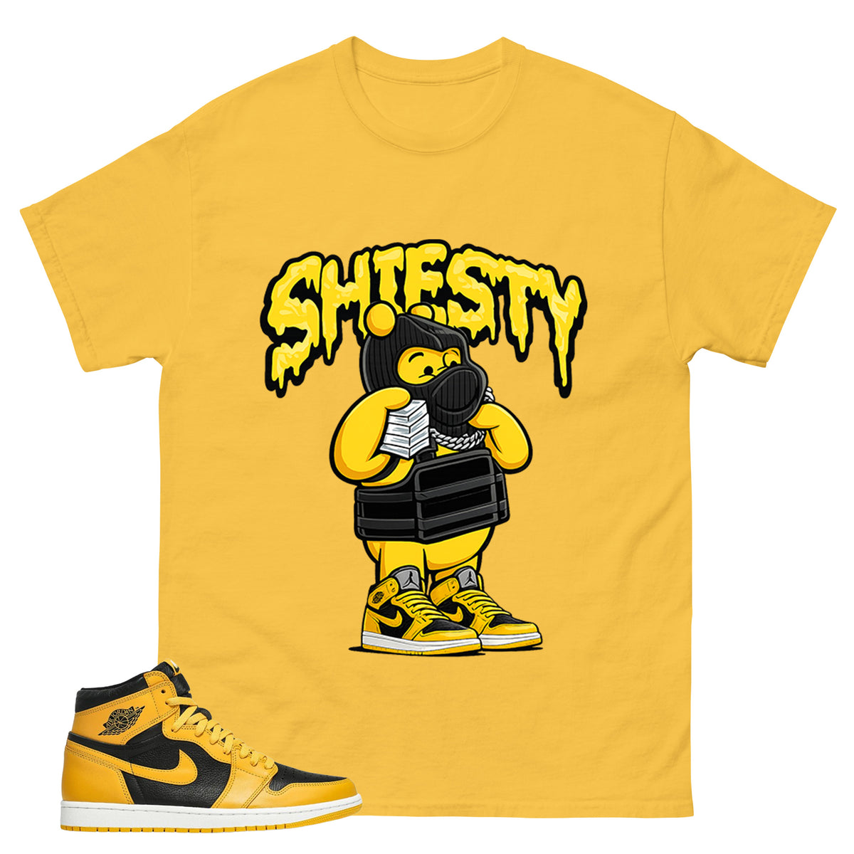 Yellow Pollen 1s Zadago Shirt Shiesty Pooh Graphic