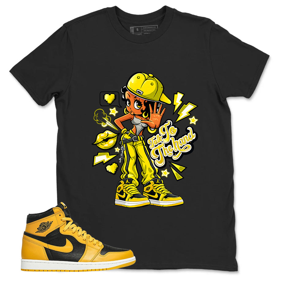 Yellow Pollen 1s Zadago Shirt Talk To The Hand Graphic