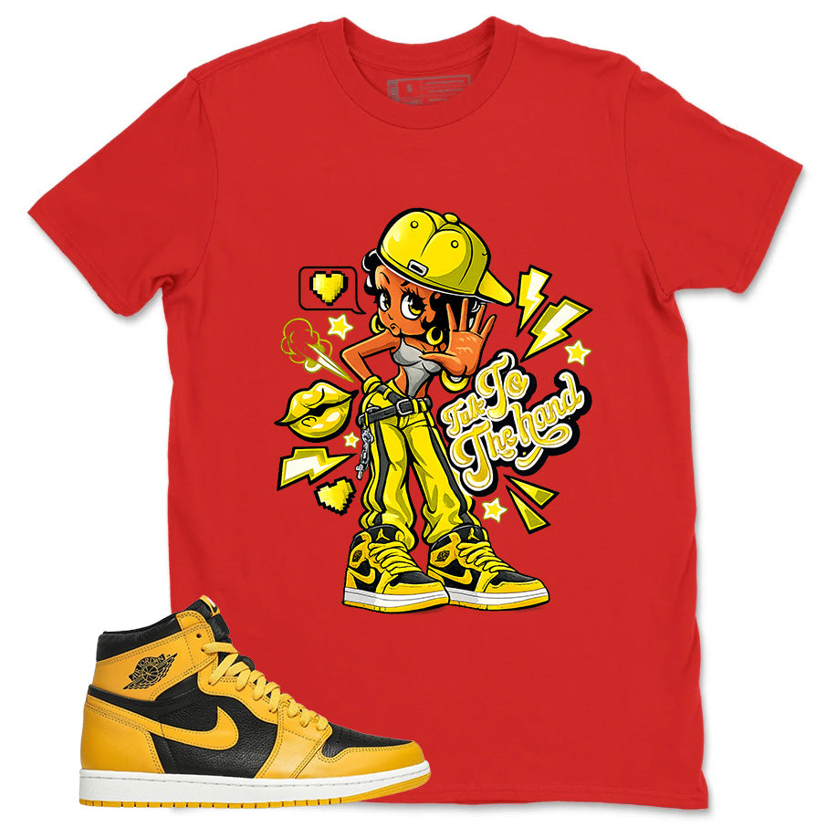 Yellow Pollen 1s Zadago Shirt Talk To The Hand Graphic