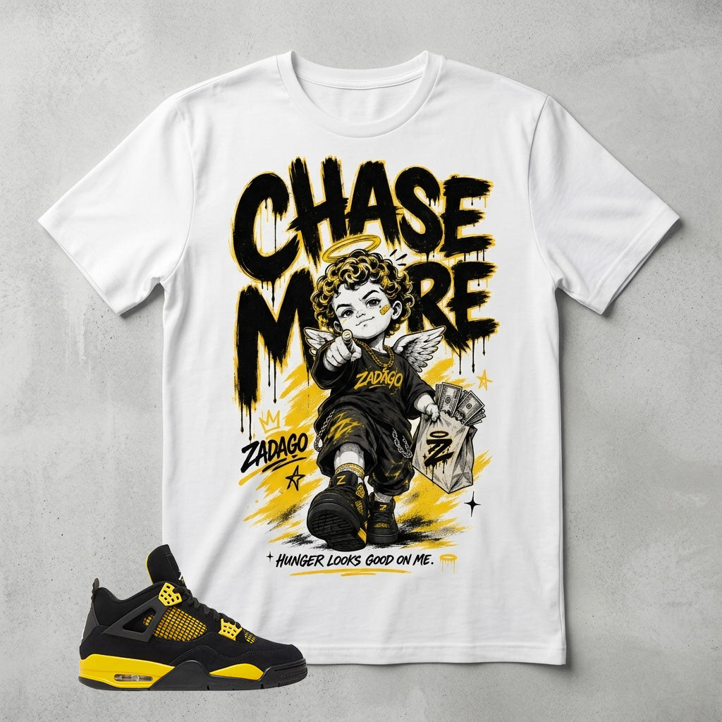 Yellow Thunder 4s Zadago Shirt Chase More Graphic