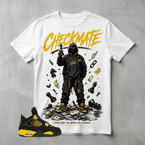 Yellow Thunder 4s Zadago Shirt Checkmate Graphic