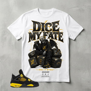 Yellow Thunder 4s Zadago Shirt Dice My Fate Graphic