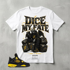 Yellow Thunder 4s Zadago Shirt Dice My Fate Graphic