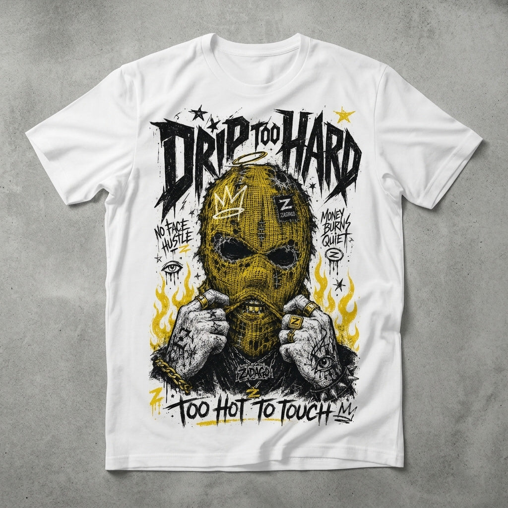 Yellow Thunder 4s Zadago Shirt Drip Too Hard Graphic