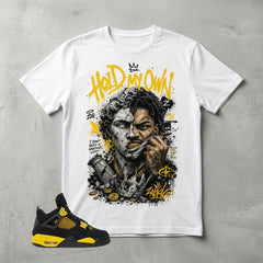 Yellow Thunder 4s Zadago Shirt Hold My Own Graphic