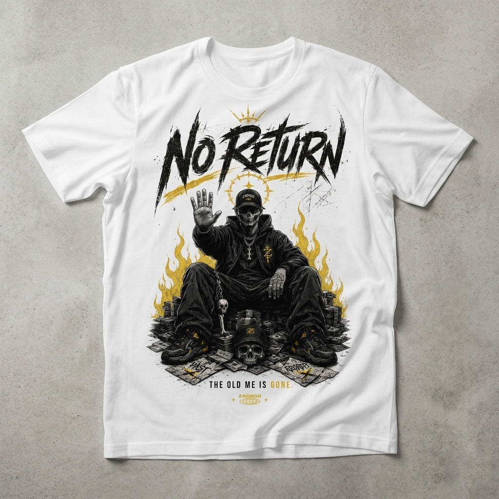 Yellow Thunder 4s Zadago Shirt No Return Graphic