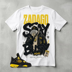 Yellow Thunder 4s Zadago Shirt Stay Busy Graphic