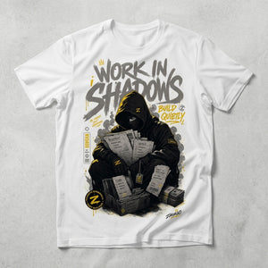 Yellow Thunder 4s Zadago Shirt Work In Shadows Graphic