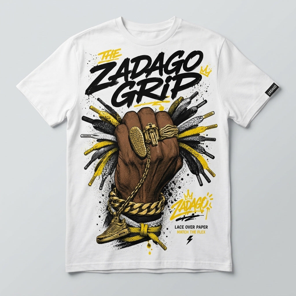 Yellow Thunder 4s Zadago Shirt Zadago Grip Graphic